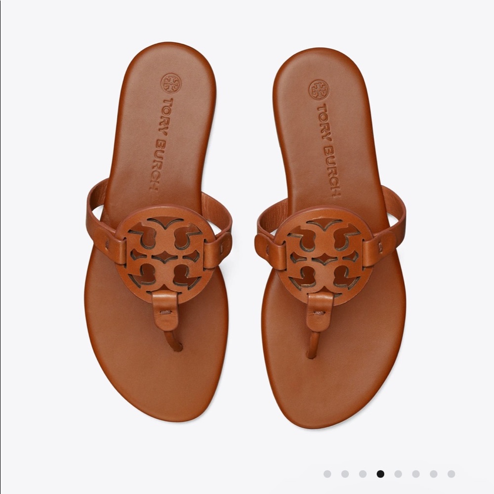 Tory Burch Miller Calf Leather Miele 200 Soft Sandal 7.5